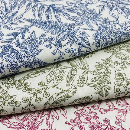 150x50cm Pure Cotton Plant Printed Fabric For Summer Women's Dresses, Shirts Curtains Bedding Handmade DIY Sewing Fabric TJ21948
