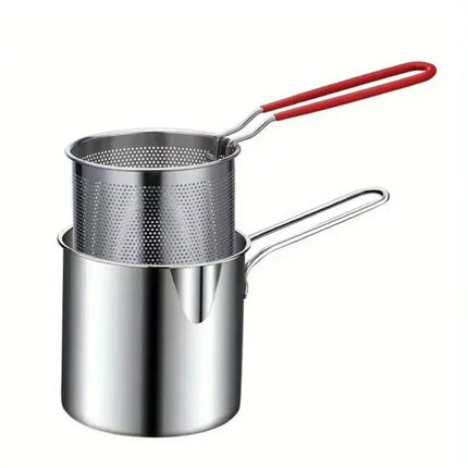 Stainless Steel Fryer with Filter Screen