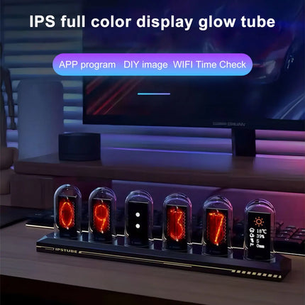 Nixie Tube Clock RGB Glow Digital Tube App-Controlled