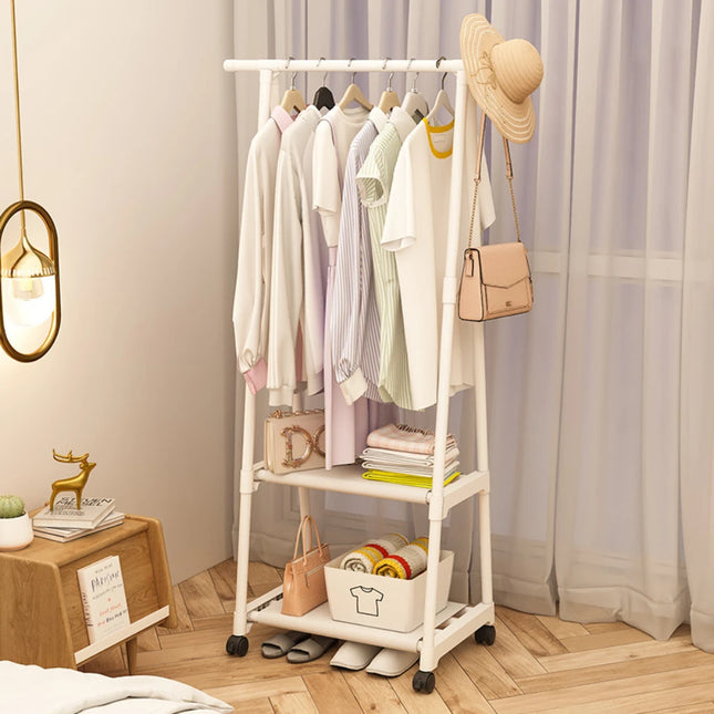 Triangle Floor Standing Clothes Rack