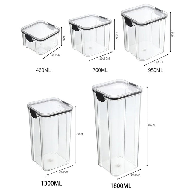 Large Sealed Jars Set