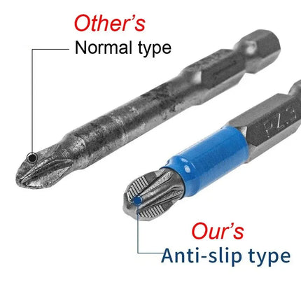 Magnetic Screwdriver Bit Set Anti Slip Non Cross Phillip Electric Drill Screw Driver Head Kit Impact Batch Power Hand Tool PH PZ