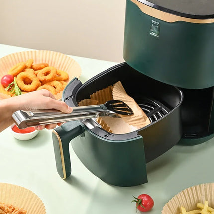 50/100Pcs Air Fryer Disposable Paper Non-Stick Airfryer Baking Papers Round Air-Fryer Paper Liners Paper Kitchen Accessories