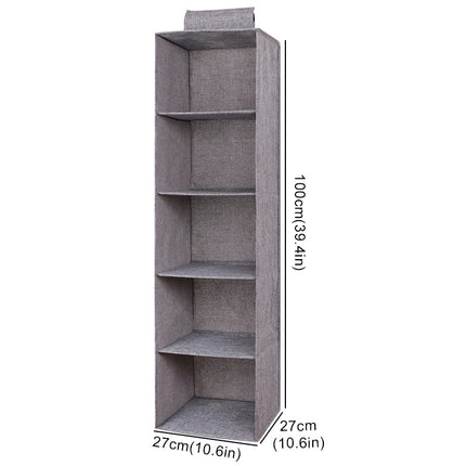 Collapsible Cotton Linen Hanging Storage Bag