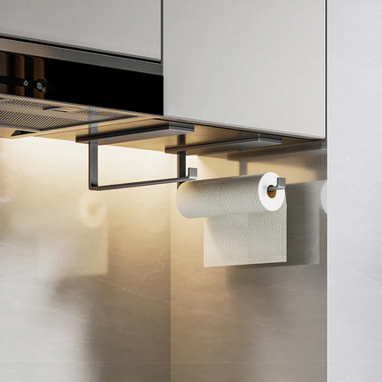 Stainless Steel Paper Towel Holder Rack Toilet Kitchen Roll Paper Holder Self-adhesive Kitchen Toliet Accessories