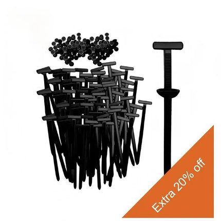 100Pcs Nylon Universal Cable Tie Buckle, Heavy Duty Self-Locking Nylon Zip Ties Holder, Multipurpose Plastic Cable Ties Tool