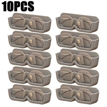 10PCS Eyeglasses Organizer Wall Mounted No-Punch Sunglasses Organizer Premium Sunglasses Display Case Home Storage