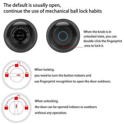 Biometric Fingerprint Smart Door Lock Keyless
