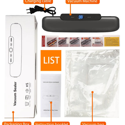 Vacuum Sealer Packaging Machine Food Vacuum Sealer With Free 10pcs Vacuum bags Household Vacuum Food Sealing