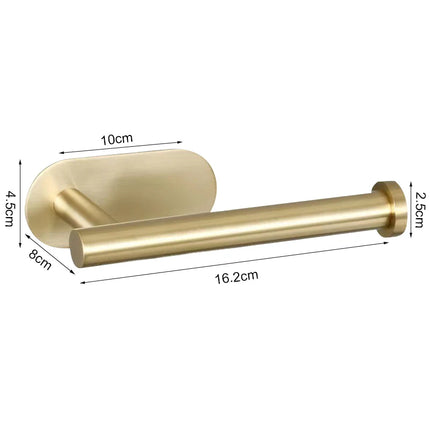 Stainless Steel Adhesive Toilet Paper Holder