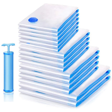 1/3/5pcs Vacuum Storage Bags,for Bedding,Pillows,Towel,Clothes Space Saver Travel Storage Bag,With Hand-Pump,Vacuum Bag Package
