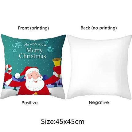 Tropical Leaf-Print Pillowcase ,Sofa bedroom cushion cover, single-sided printing, without pillow core