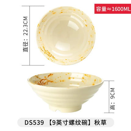Melamine Japanese Style Noodle Soup Bowl