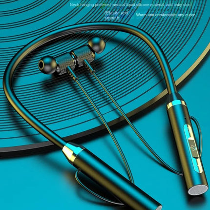 Wireless Headphones Bluetooth 5.0 Neckband Earphones Silicone Hifi 9D Stereo Sports Headset Halter Waterproof Magnetic Earbuds