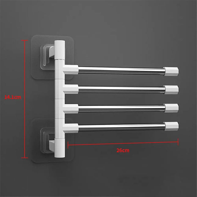 Wall Mounted Aluminum Towel Rack