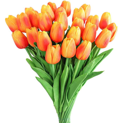10Pcs Artificial Realistic Touch Tulip Flowers