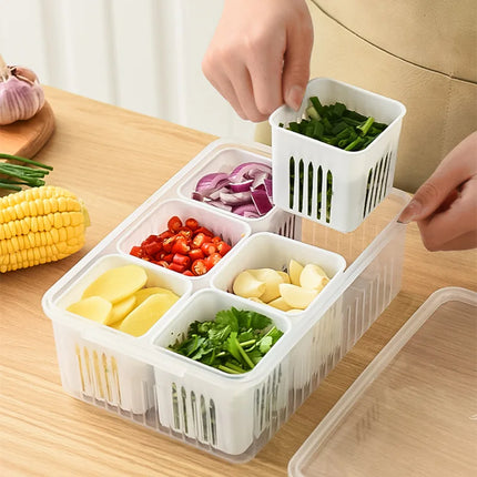 4/6 Grid Refrigerator Storage Box