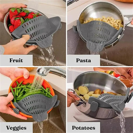 Adjustable Clip-On Strainer for Pots