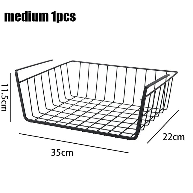 Multi-Functional Hanging Wire Basket Rack