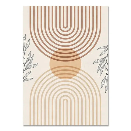 Bohemian Light-colored Canvas Block Prints