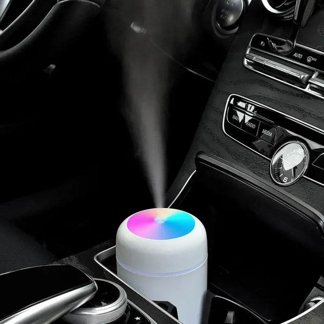 Portable LED light mini 300ml h2o Spray Mist humidifier Double Wet Aroma Essential Oil Diffuser Car usb air humidifier
