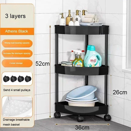 Multi-Layer Bathroom Corner Shelf Organizer Rack