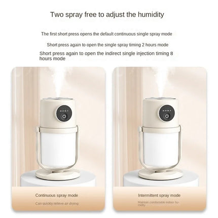90degree rotating humidifier intelligent large capacity atomizer USB silent night light indoor small air purification humidifier