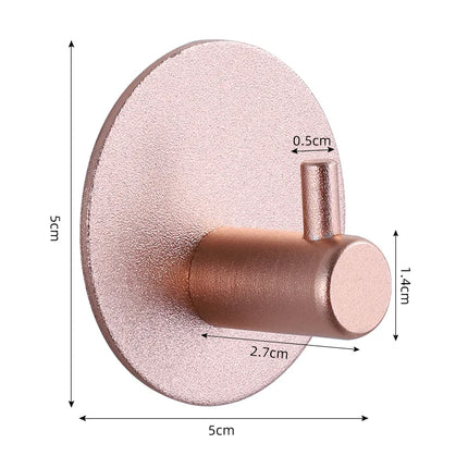 Self-adhesive Bathroom Hook Key Bag Shower Door Robe Towel Adhesive Hanger Kitchen Accessories For Organizer Wall Stickers Hooks