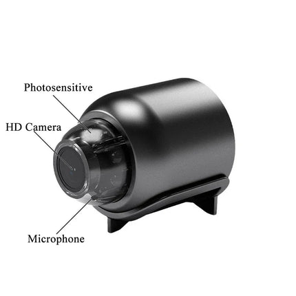 1080P Mini WiFi Camera with HD Night Vision, Home X5 Remote Monitoring for Kids, Pets, and Safety - Ideal Gift