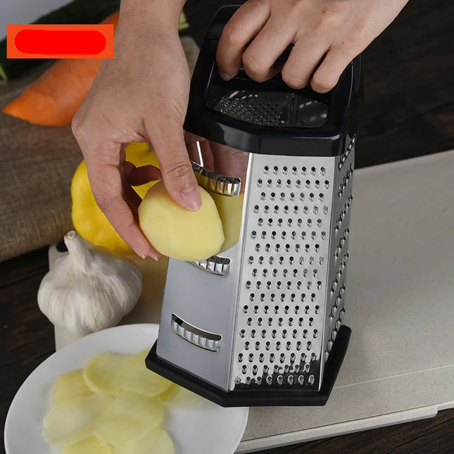 Multifunctional 6-Sided Stainless Steel Box Grater