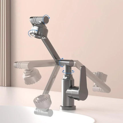 Bathroom Sink Faucet Basin Faucet 1080° Swivel Multifunction Cold and Hot Water Tap Kitchen Sink Faucet 2 Modes Water Tap