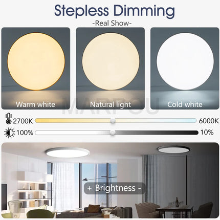 Smart LED Ceiling Lamp with Remote Control