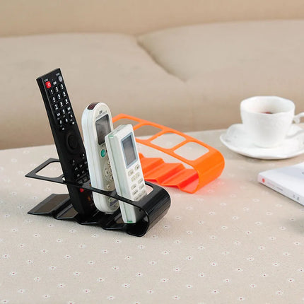 Creative Four Grid Remote Control Storage Rack Storage Box Plastic Desktop Rack Home Storage Organization