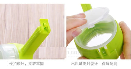 1pcs Plastic Cap Sealer Clip with Pour Spouts Snack Candy Storage Food Storage Bag Sealing Clips  Fresh Clamp Kitchen Organizer