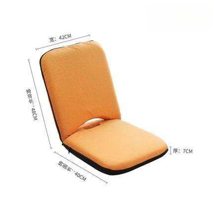 Japanese-style Tatami Chair Bedroom Backrest Chair Bay Window Lazy Sofa Legless Chair Leisure Folding Lounge Chair Protable