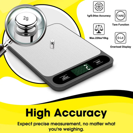 Kitchen Scale Electronic Scale Baking Food Gram Measuring Scale Kitchen Electronic Scale Food Weighing Device Commercial Scale