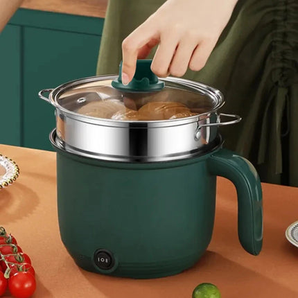 1.5L Mini Home Cooking Pot Multifunctional Rice Cooker Non Stick Pan Safety Material Potable Stockpot Utility Electrice