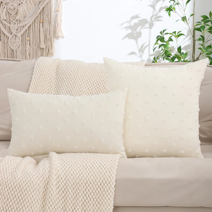 1 PC Jacquard Linen Decoration Throw Pillow Cover Living Room Decoration
