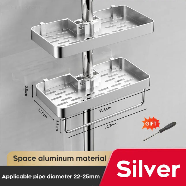 Punch-Free Shower Rack