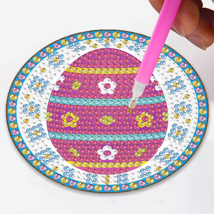 6/9Pcs DIY Diamond Painting Christmas Coaster Ornament Santa Snowman Drink Cup Cushion Diamond Embroidery Kit Xmas Kitchen Decor