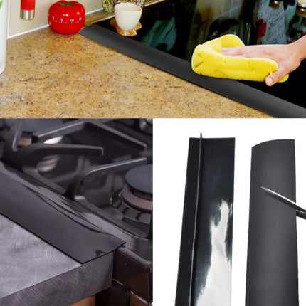 Kitchen Stove Counter Gap Cover T-Shaped Silicone Rubber Strip Oil-Gas Slit Filler Heat Resistant Mat Oil Dust Water Seal