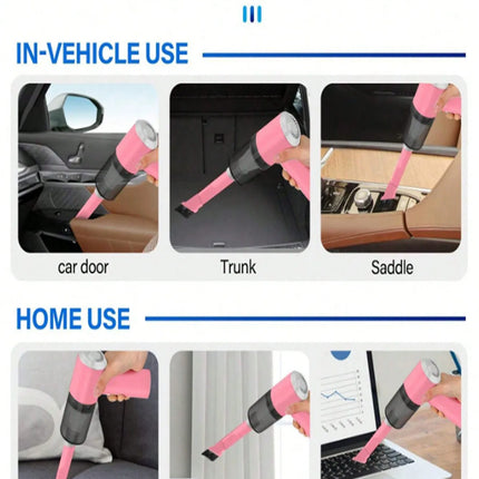 3 In 1 Integrated Suction And Blowing Vacuum Combination Vacuum Cleaner USB Charging Small Car Household Vacuum Cleaner