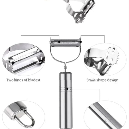High Quality Stainless Steel Potato Cucumber Carrot Grater Julienne Peeler Vegetables Fruit Peeler Vegetable Slicer