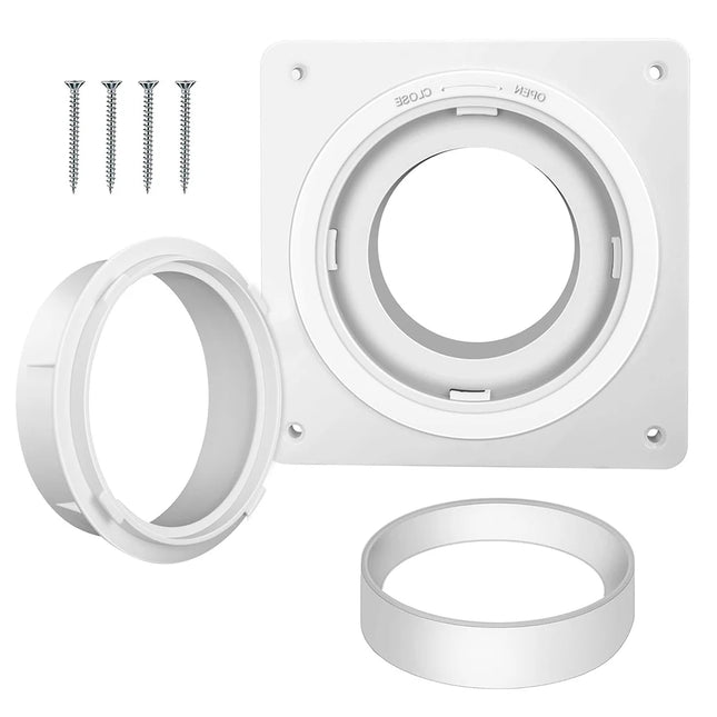 4 Inch Dryer Vent Wall Plate Dryer Vent Quick Connector Kit Fits 4 Inch Tubes Hose Duct Connector Adapter