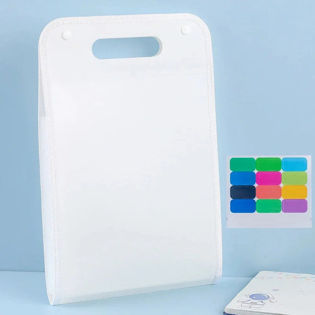 13 Pocket File Folders Portable A4 Letter Size Macaron Color Accordian Document Organizer for Classroom Office Home Storage