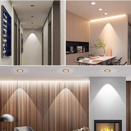 AC85-265V COB Bulb spot led plafond encastrable LED Downlight Aluminum Ceiling Lamp Corridor Kitchen Home Decoration