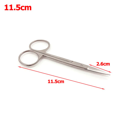 Dental Surgical Scissors Curved Gold Plated Handle Ophthalmic Scissors Dentist Medical Dissecting Tools