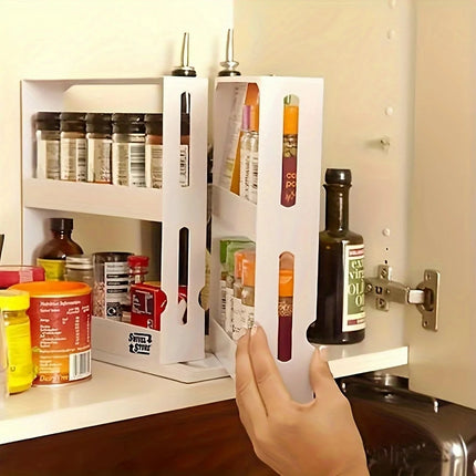 90 Degree Swivel Spice Storage Rack
