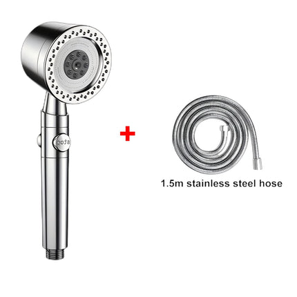 5 Modes Spray Water Saving Shower Head ABS Handheld Spa Showerheads Large Flow Portable Bathroom Filter Shower Faucet Nozzle Set