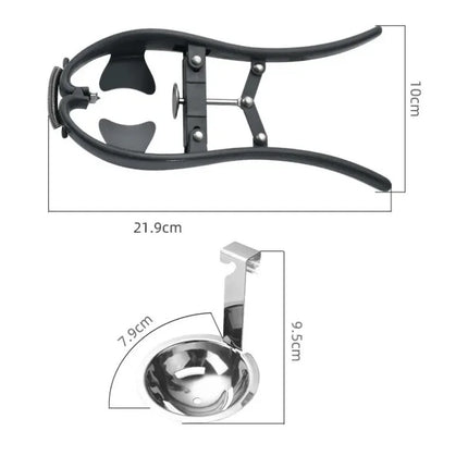 Stainless Steel Egg Cracker Separator Tool